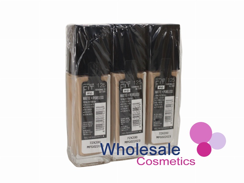 6 x Maybelline Matte And Poreless Foundation - 125